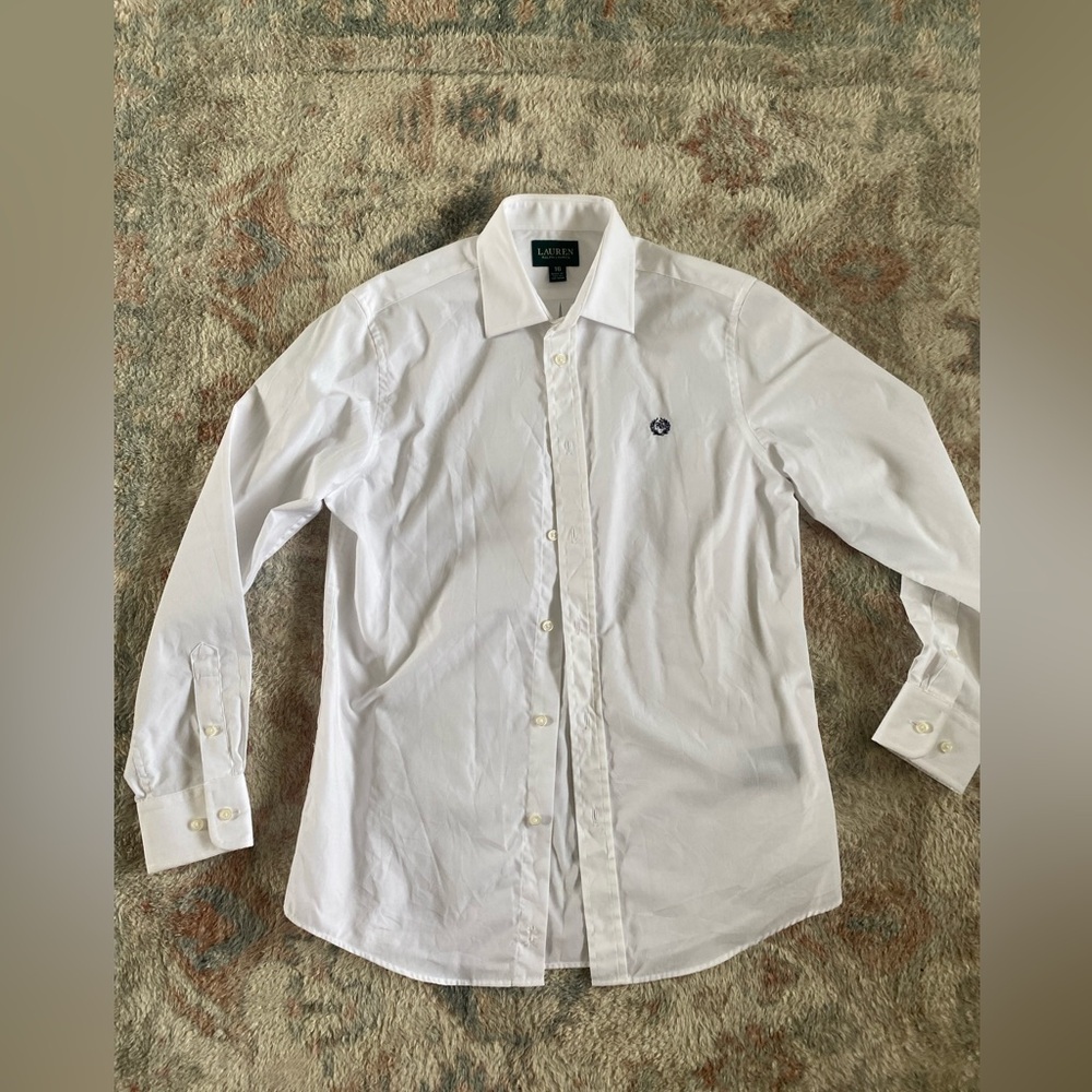 Boys Ralph Lauren White Dress Shirt